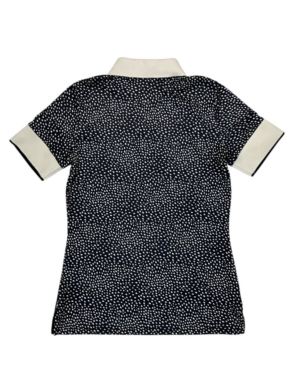 J. Lindeberg Lexie-TX Coolmax Polo Shirt S Blue Polka Dot Golf Tennis - Picture 15 of 16